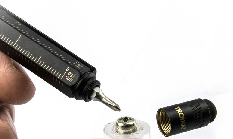 Boligrafo Troika Construcción multifuncional  Original  Dorado-Negro6