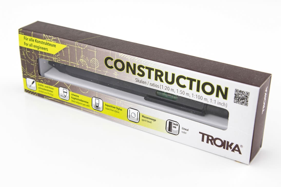 Boligrafo Troika Construcción multifuncional  Original  Dorado-Negro4