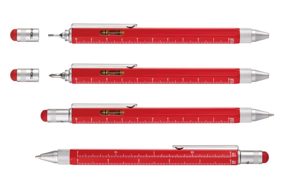 Boligrafo Troika Construcción multifuncional  Original  rojo3