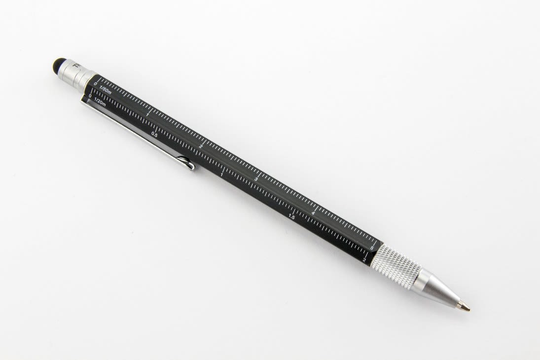 Boligrafo Troika Construcccion multifuncional  Slim negro3