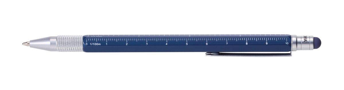 Boligrafo Troika Construcccion multifuncional Slim azul4