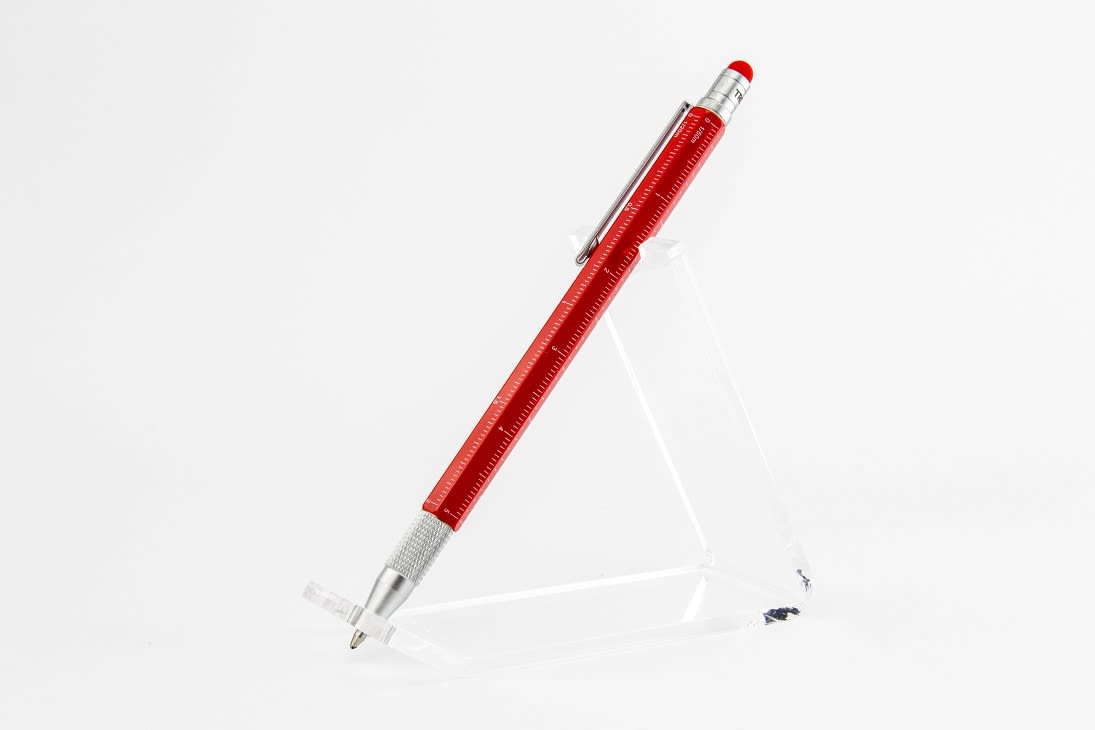Boligrafo Troika Construcccion multifuncional  Slim rojo2