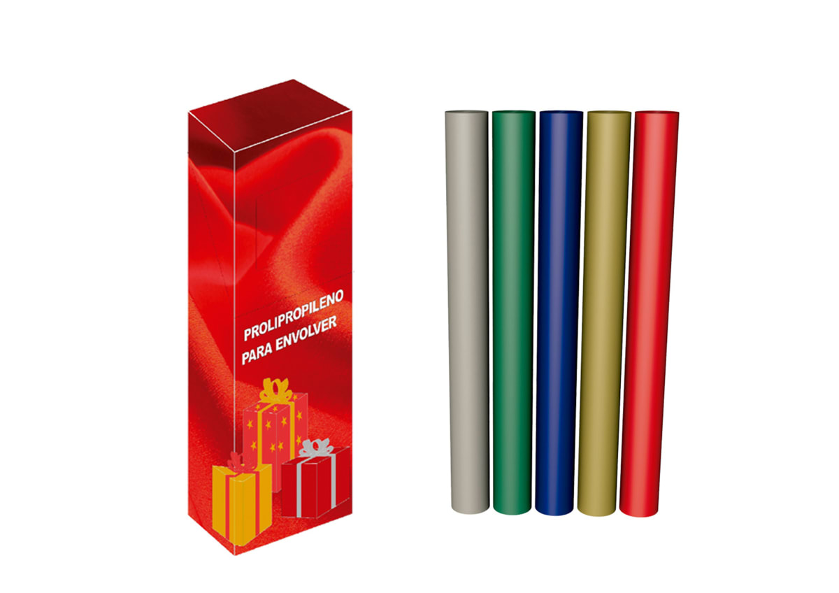 Rollo De Polipropileno Metal Liso 70cmX150cm Marca Madrid Papel Color Variado(MP)1