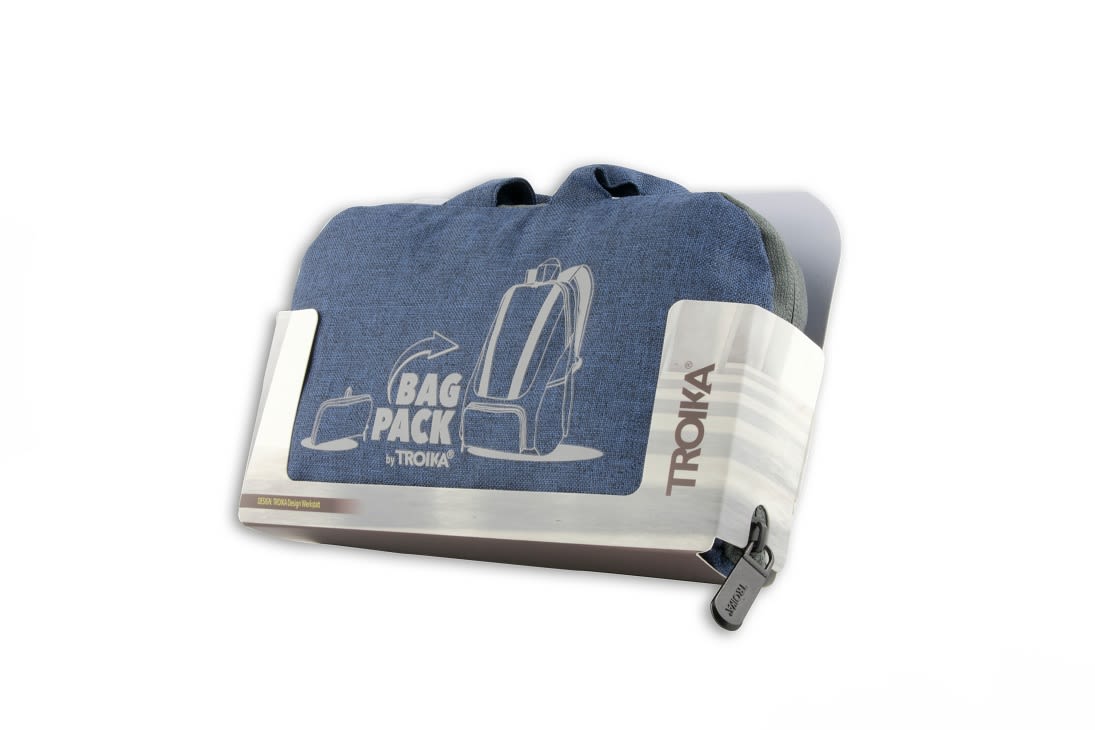 Mochila Plegable Troika 12 litros, capacidad de carga: hasta 15 kg, poliéster2