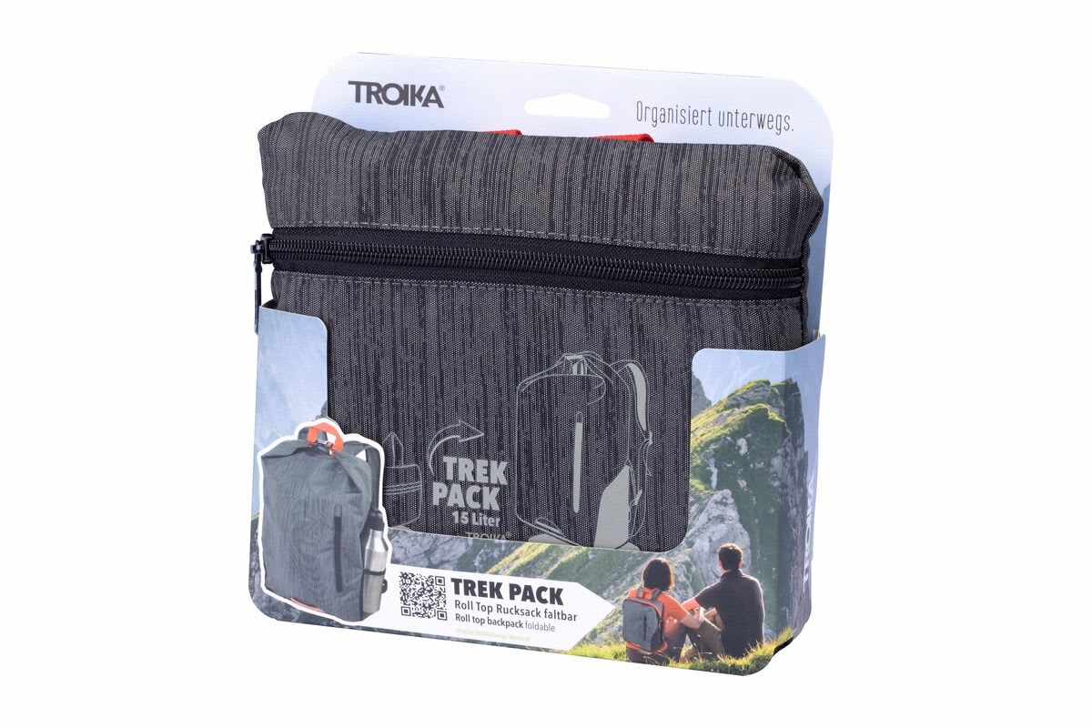 Mochila Troika  roll-top Troika plegable capacidad aprox 15 litros.2