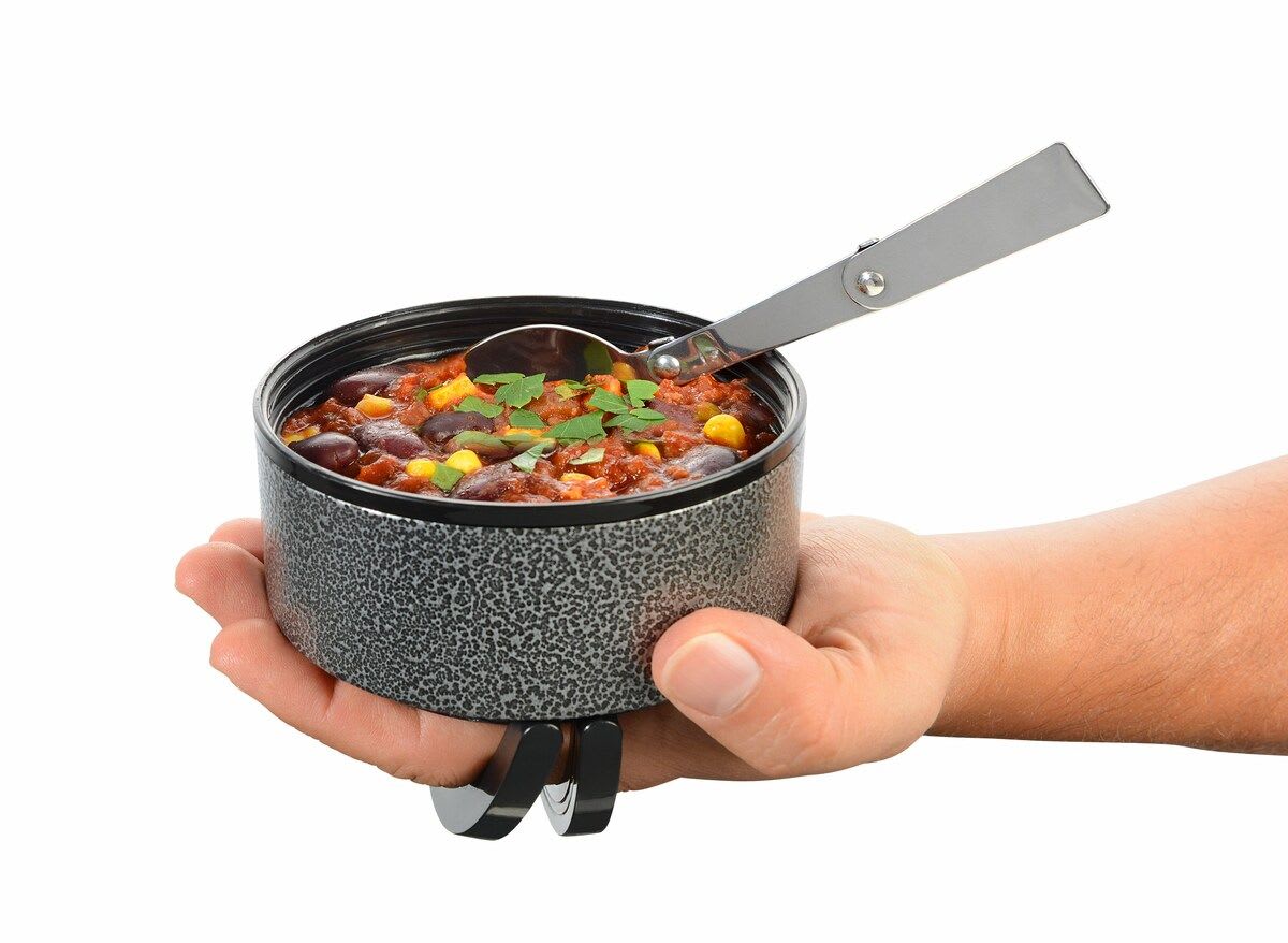 Thermo Troika  de alimentos c/cuchara plegable 900ml acero inoxidable3