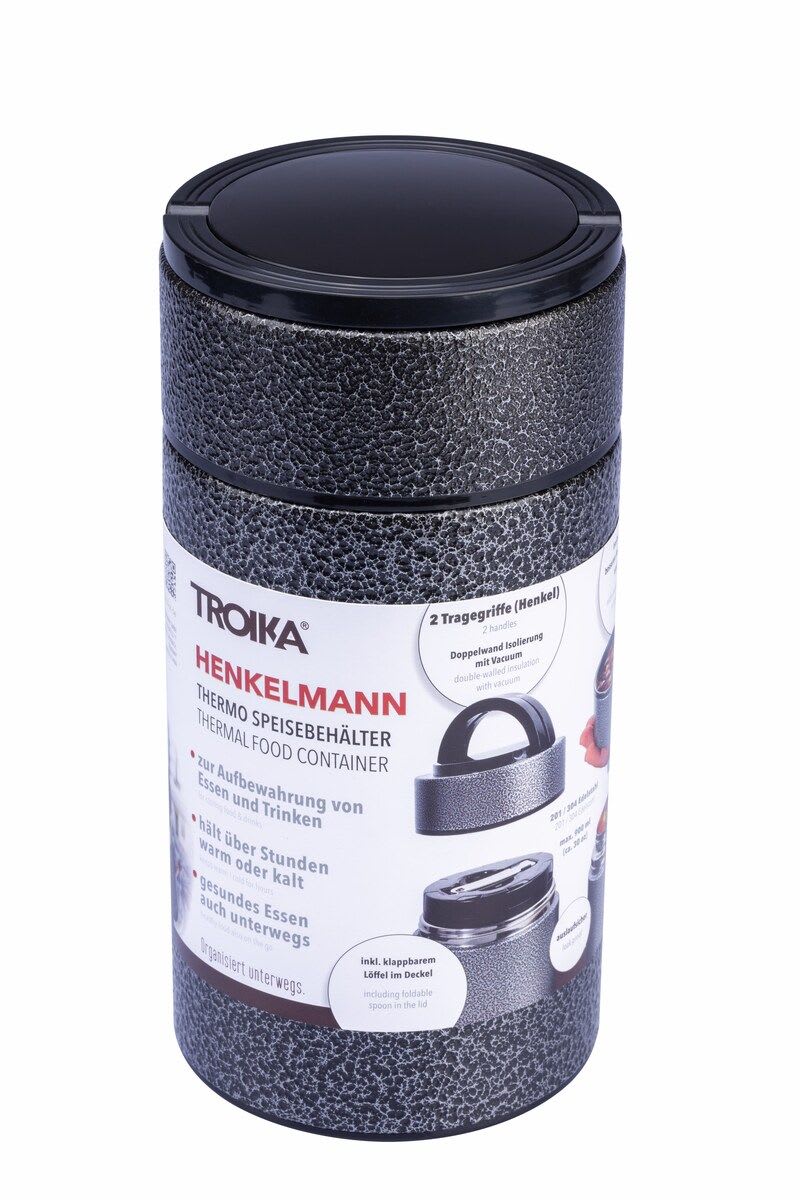 Thermo Troika  de alimentos c/cuchara plegable 900ml acero inoxidable4