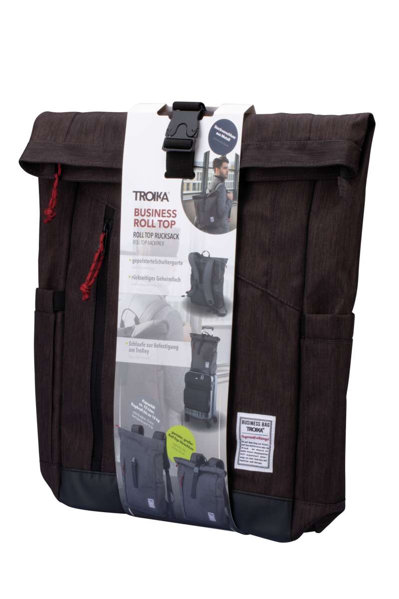 Mochila roll-top TROIKA  BUSINESS ROLL TOP10