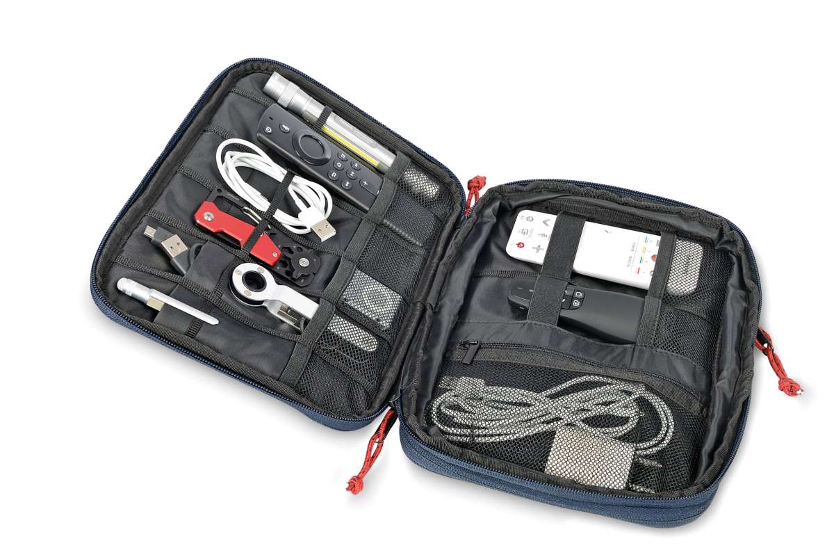 Bolsa organizadora de cables TROIKA  GO URBAN TECH POUCH4