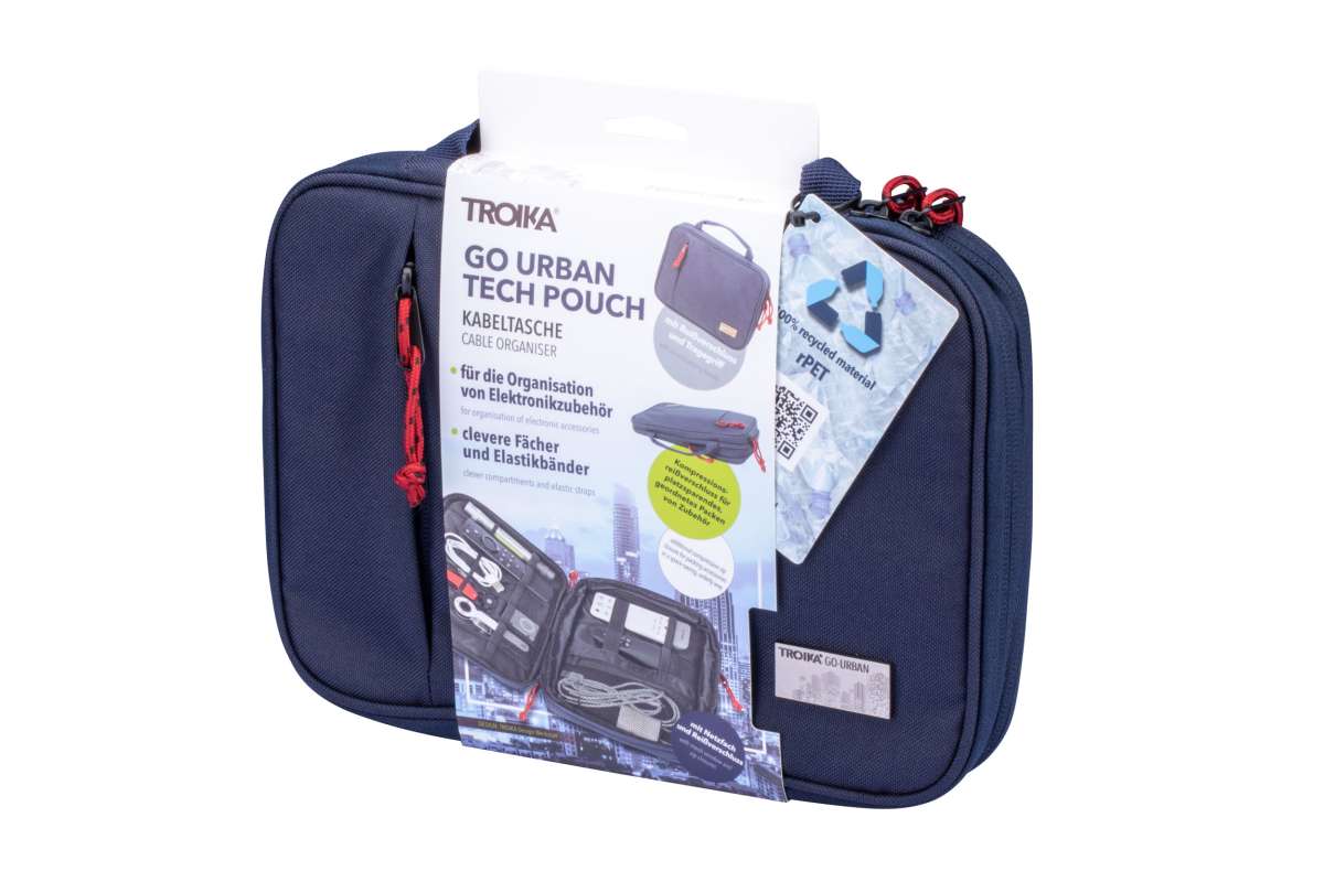 Bolsa organizadora de cables TROIKA  GO URBAN TECH POUCH7