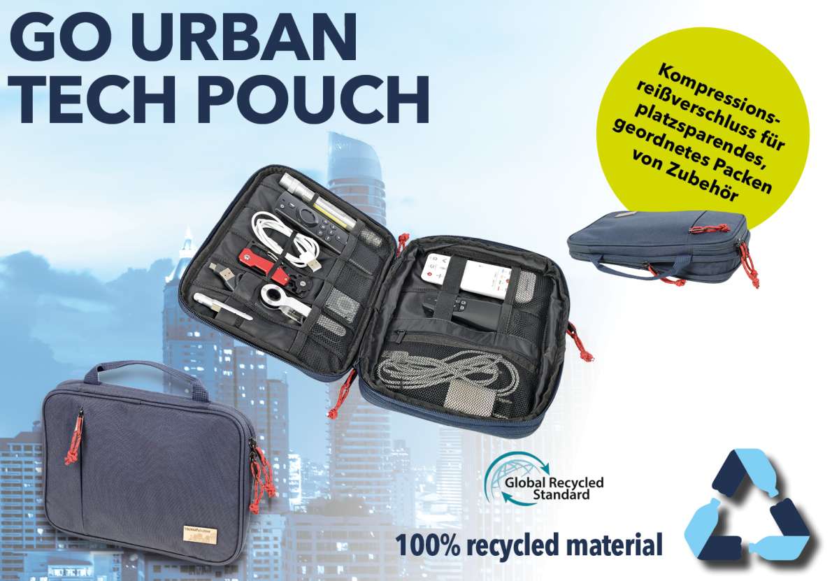 Bolsa organizadora de cables TROIKA  GO URBAN TECH POUCH5