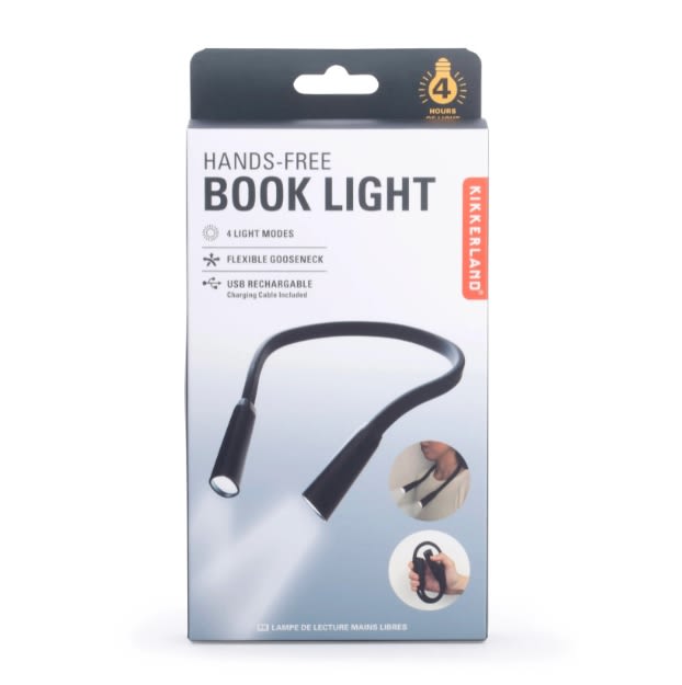 lámpara Kikkerland Luz De Libro Manos Libres5
