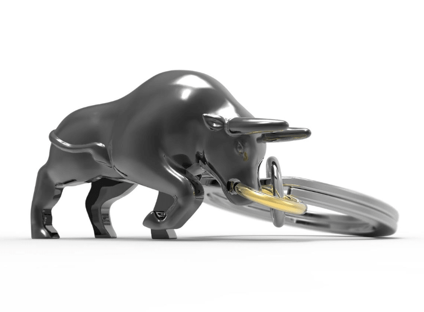 Llavero Metalmorphose Toro Cromado (MTM)1