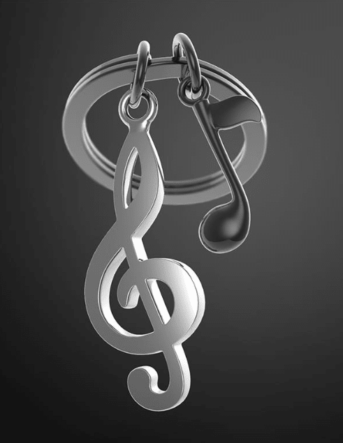 Llavero Metalmorphose llaves musicales (MTM)2