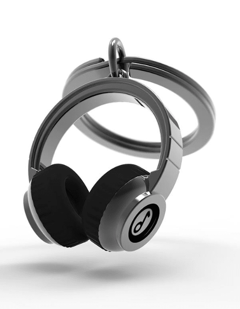 Llavero Metalmorphose audífonos Negros (MTM)2