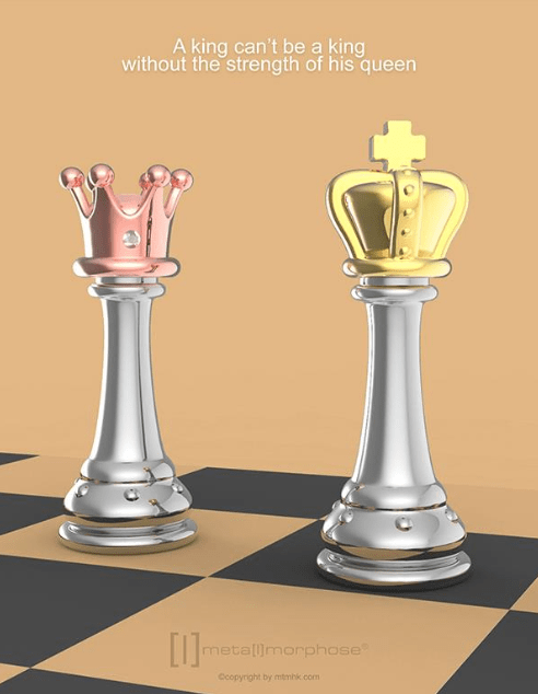 Llavero Metalmorphose Reyna, Ajedrez (MTM)6