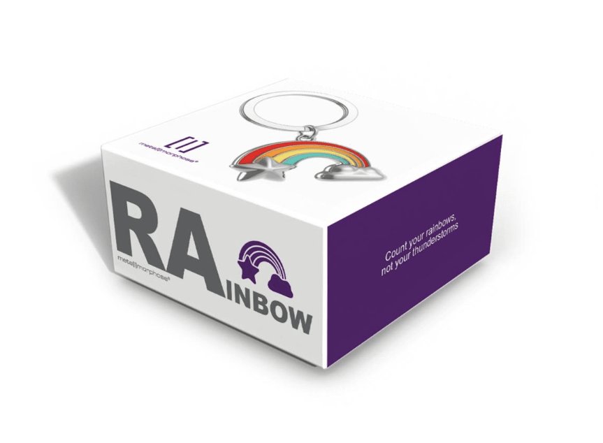 Llavero Metalmorphose Arcoíris, estrella y nube (MTM)3