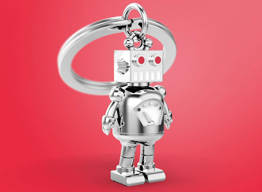 Llavero Metalmorphose Robot Plateado (MTM)2