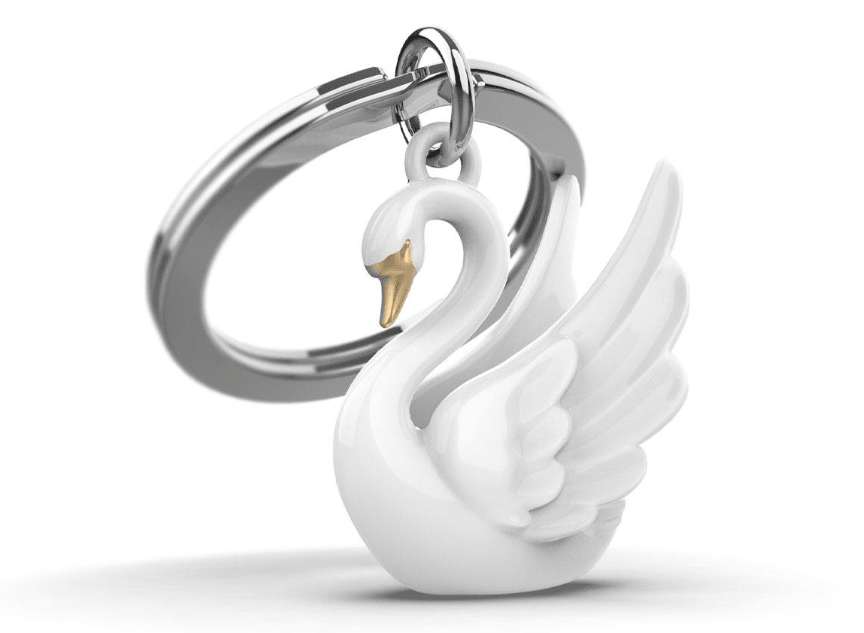 Llavero Metalmorphose Cisne Blanco (MTM)1