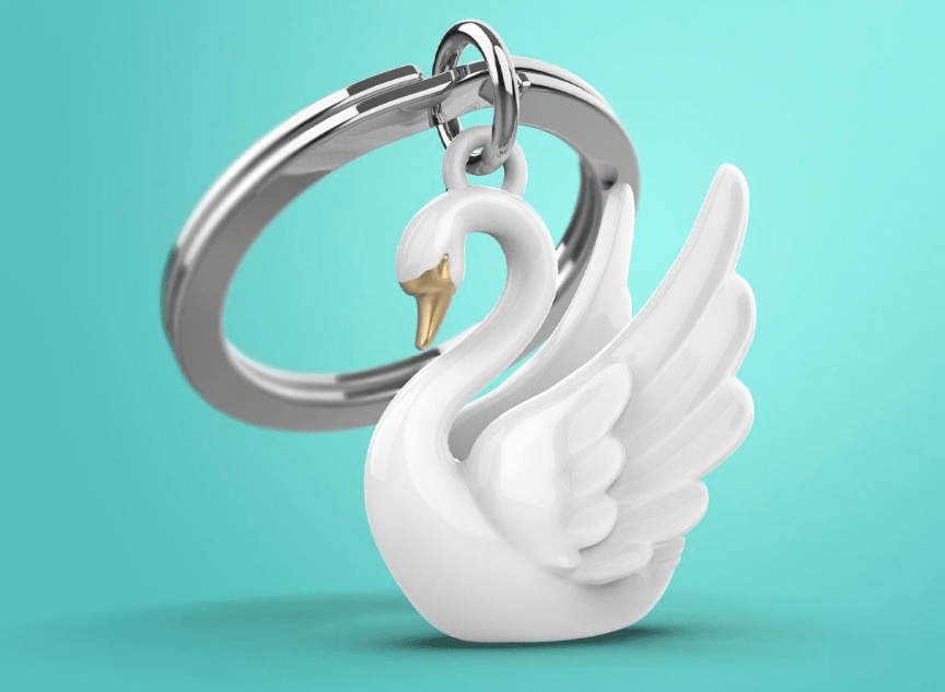 Llavero Metalmorphose Cisne Blanco (MTM)2