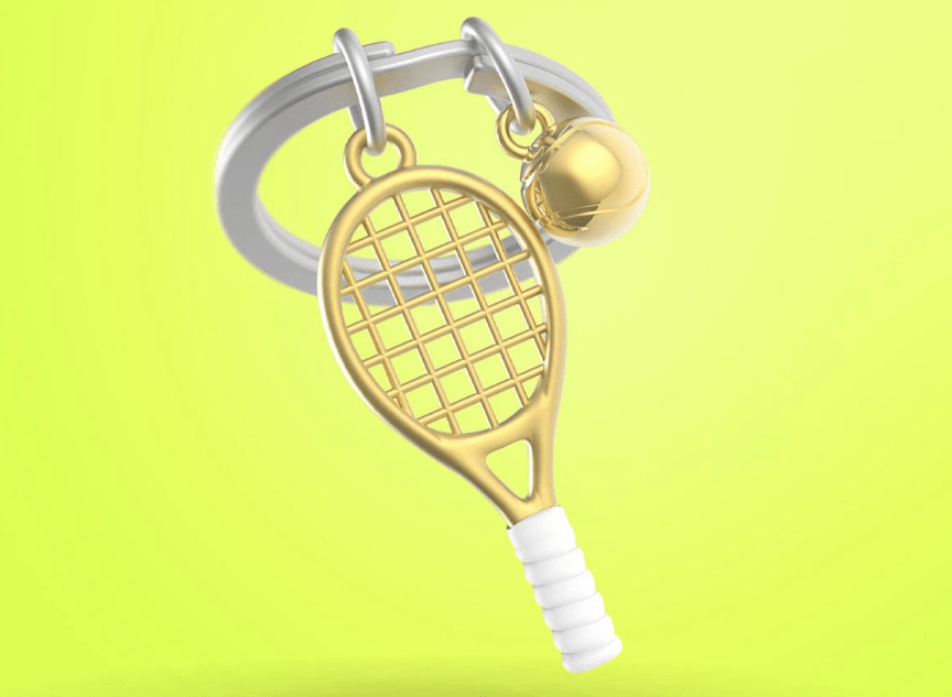 Llavero Metalmorphose Raqueta de Padel (MTM)2