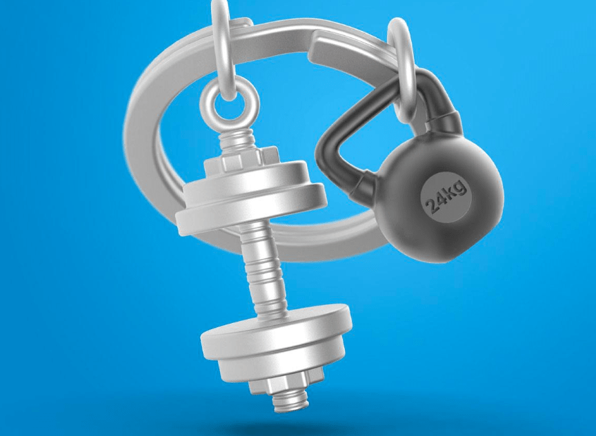 Llavero Metalmorphose Pesas de gimnasio (MTM)2