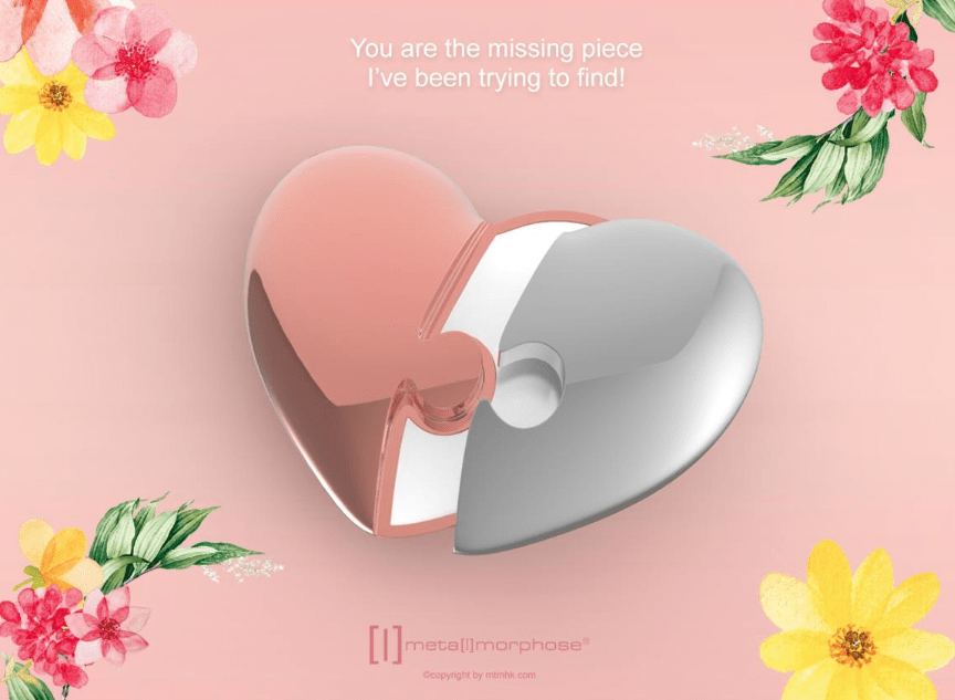 Llavero Metalmorphose Dos Corazones -Eres mi otra mitad (MTM)3