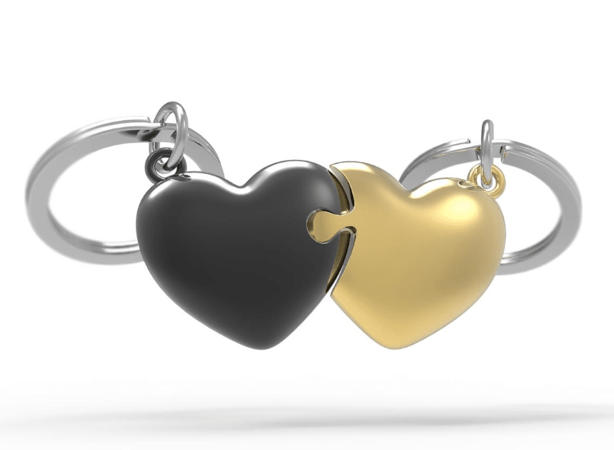 Llavero Metalmorphose Dos Corazones - Pertenecemos juntos (MTM)3