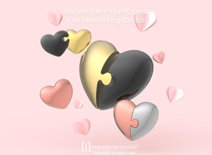 Llavero Metalmorphose Dos Corazones - Pertenecemos juntos (MTM)6