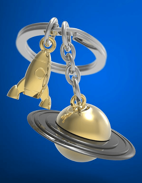 Llavero Metalmorphose Coete y Saturno (MTM)2