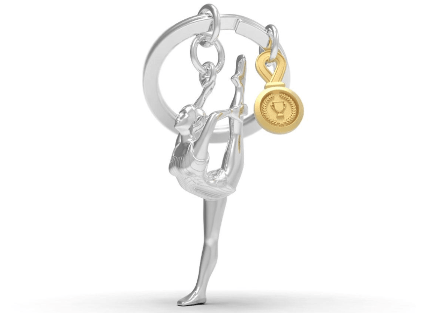 Llavero Metalmorphose Gimnasta Plateada (MTM)1