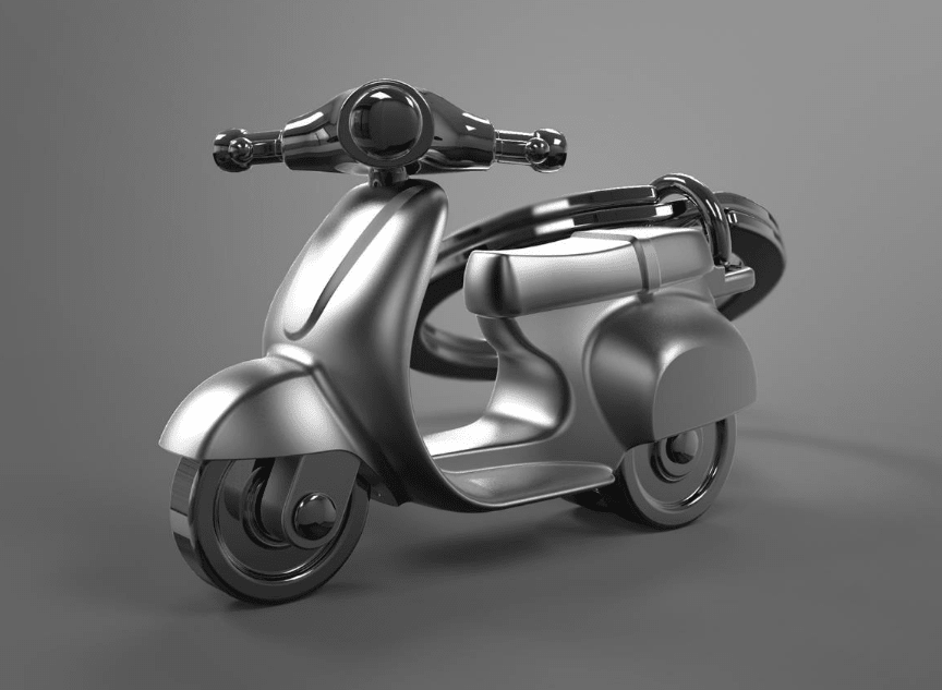 Llavero Metalmorphose Scooter Negra (MTM)2
