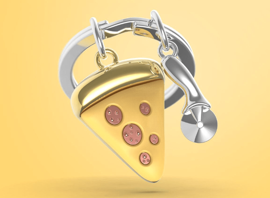 Llavero Metalmorphose Trozo de Pizza (MTM)2
