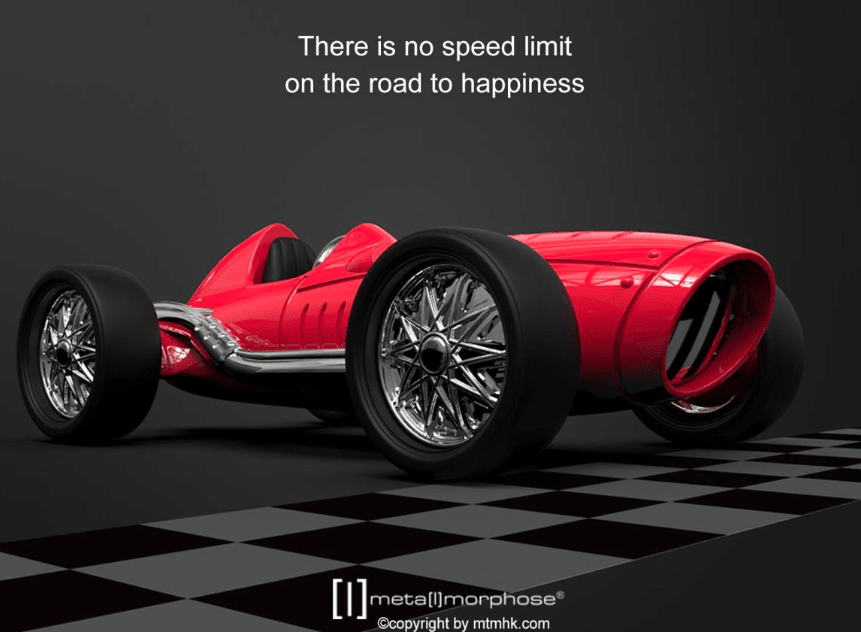 Llavero Metalmorphose Auto carrera ruedas movibles (MTM)4