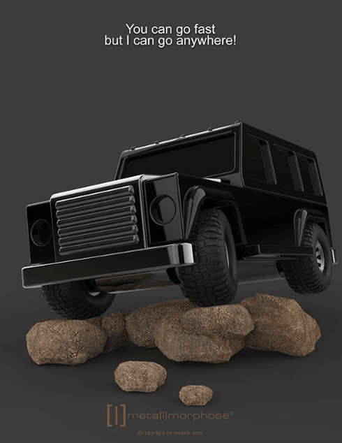 Llavero Metalmorphose Jeep 4X4 (MTM)3