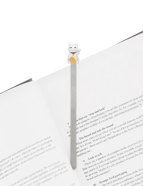 Marcapáginas Metalmorphose Gato de la suerte (MTM)