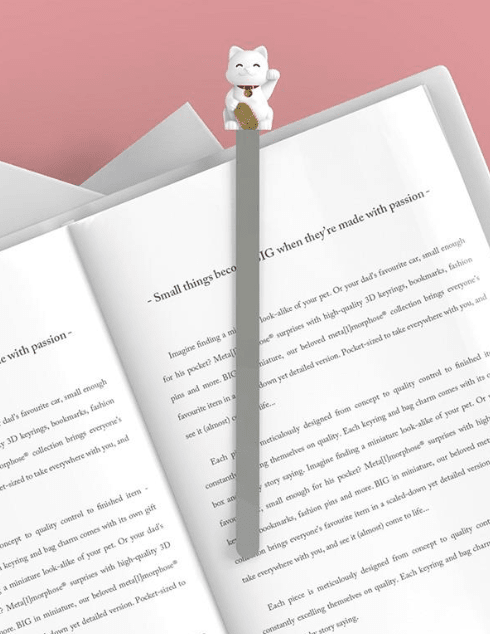 Marcapáginas Metalmorphose Gato de la suerte (MTM)4