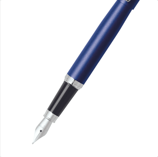Pluma Fuente Sheaffer VFM Azul Neon CT punto mediano (SHFER)2