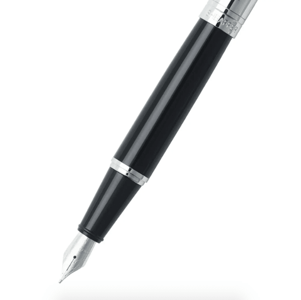Pluma Fuente Sheaffer Serie 300_Negro Brillante Cromo2