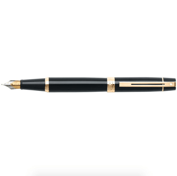 Pluma Fuente Sheaffer Serie 300 Negro Brillante2