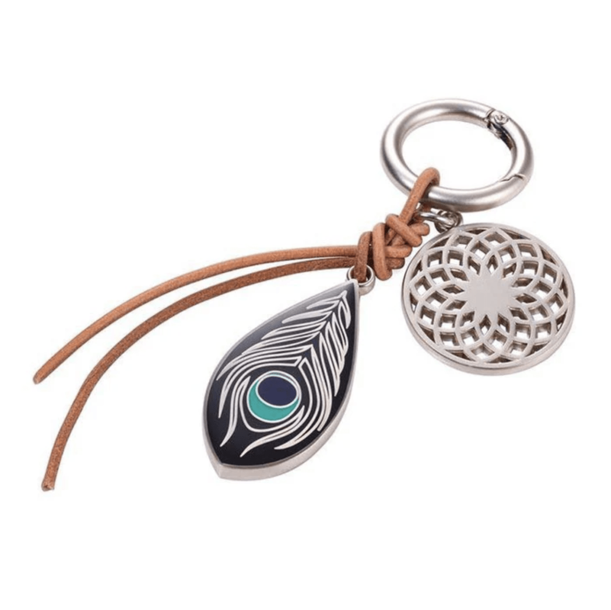 Llavero Troika Colgante Pluma De Avestruz5