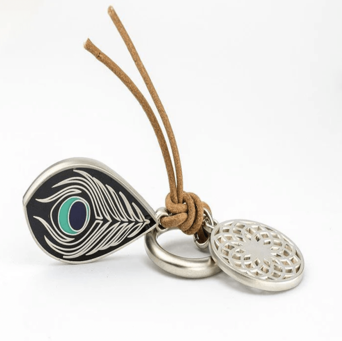 Llavero Troika Colgante Pluma De Avestruz1