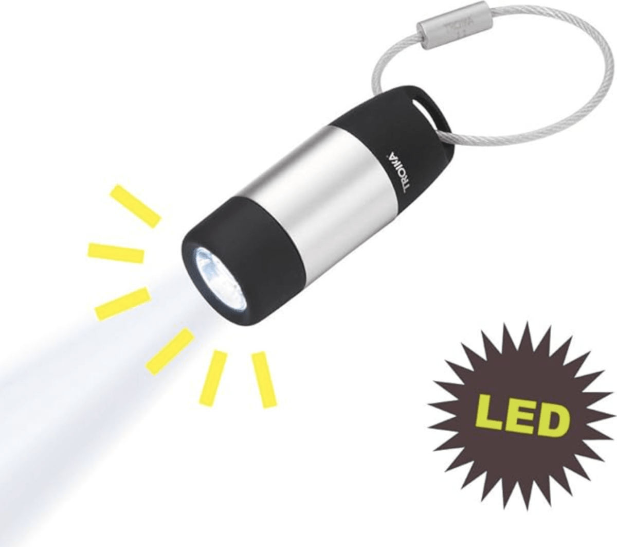 Llavero Troika  y Linterna ECO CARGA,3