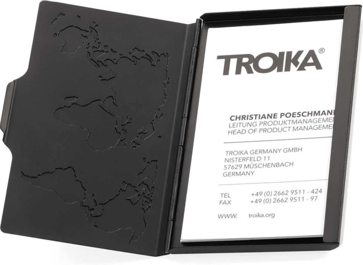 Estuche Troika Para Tarjetas De Visita Contactos Globales4