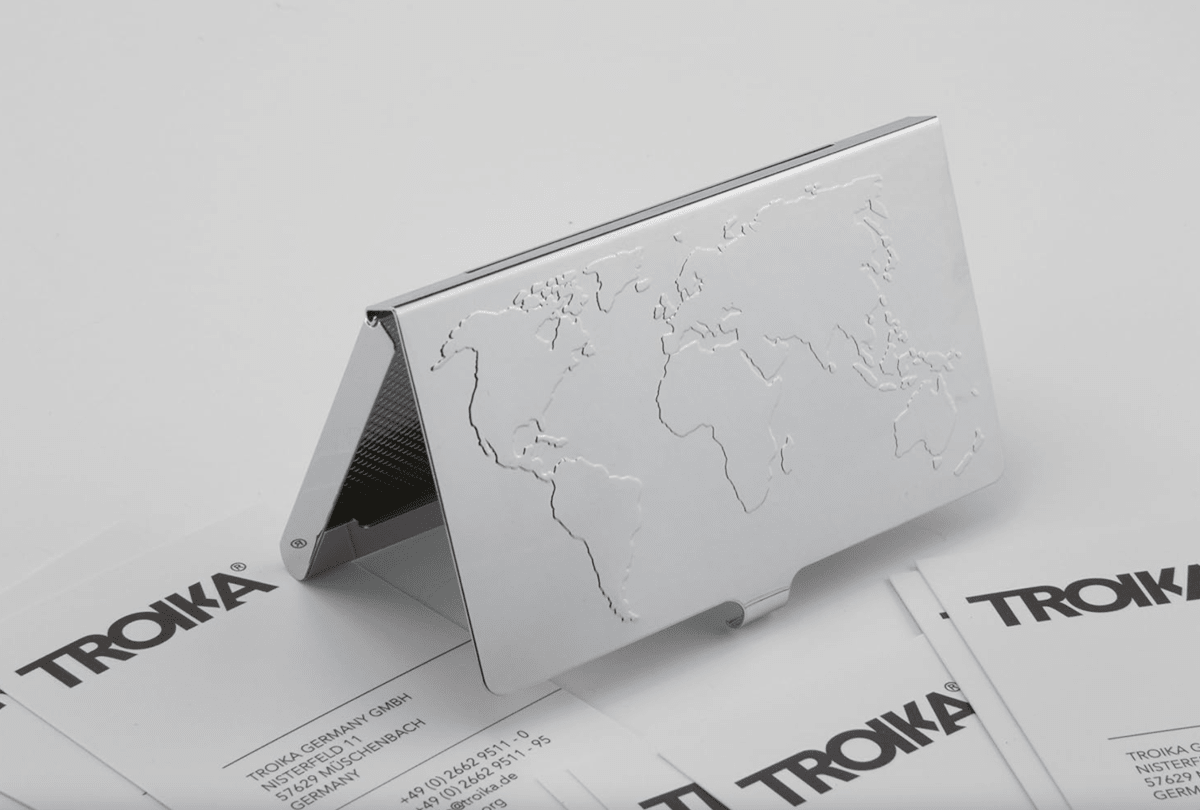 Estuche Troika Para Tarjetas De Visita Mundo De Negocios4