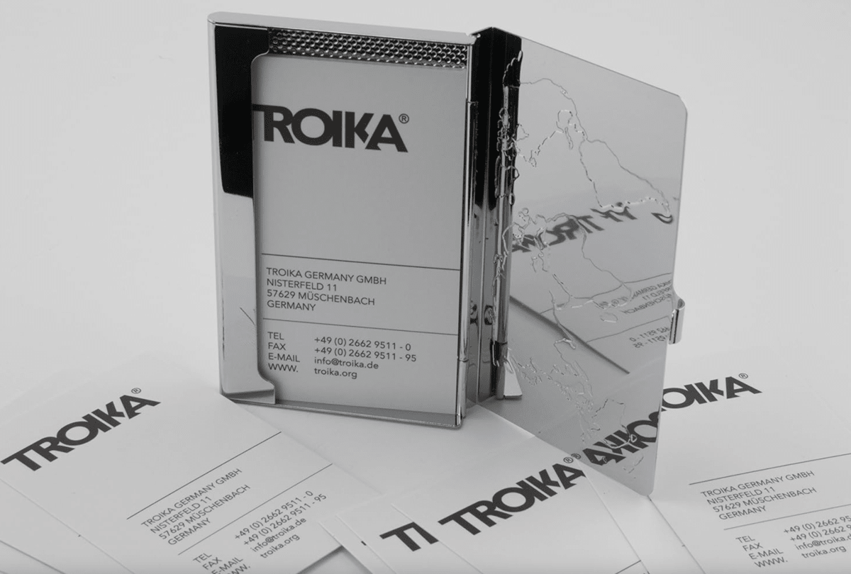 Estuche Troika Para Tarjetas De Visita Mundo De Negocios5