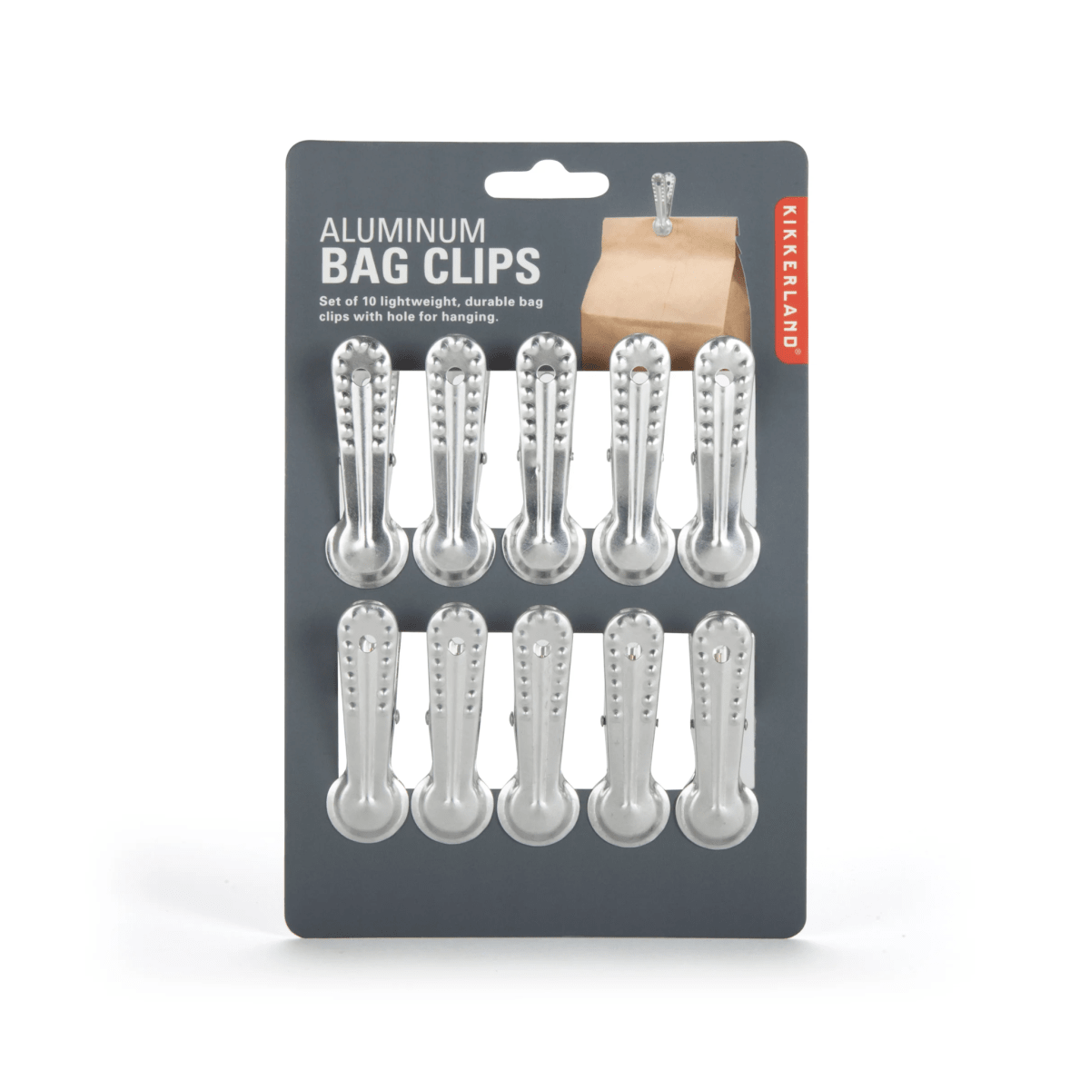 Pinzas Sellado Kikkerland Clips De Aluminio S/101