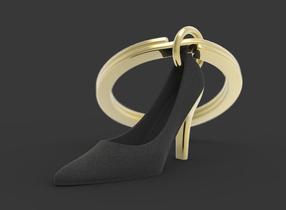 Llavero Metalmorphose Tacón Negro2