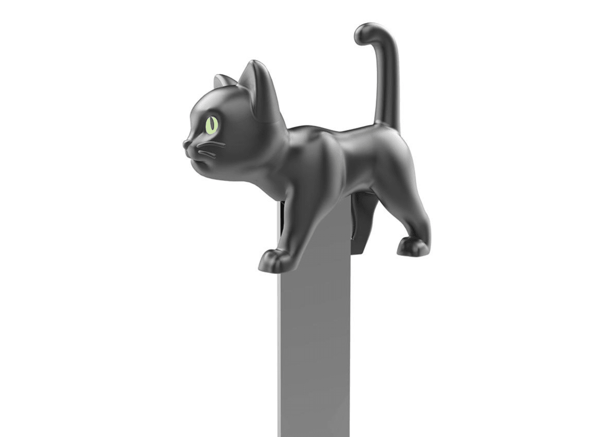Marcapáginas Metalmorphose Gato Negro1