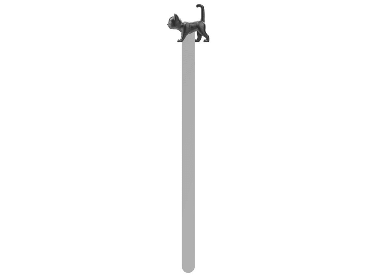 Marcapáginas Metalmorphose Gato Negro2